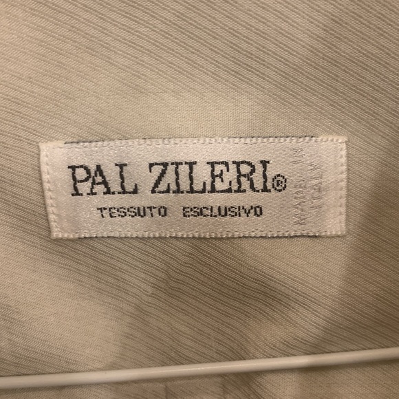 PAL ZILERI MENS BUTTON DOWN LONG SLEEVE DRESS SHIRT WITH BEAUTIFUL COTTON FABRIC - Picture 6 of 8